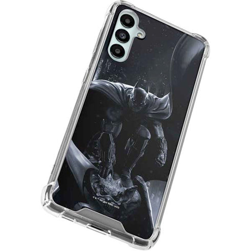DC Comics Arkham Origins Batman In action pose Galaxy A15 5G Clear Case